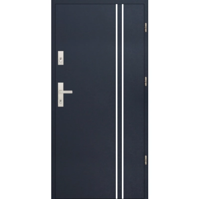 Drzwi antywłamaniowe zewnętrzne A6 INOX 55 mm RC2 - RC4 - Antracyt